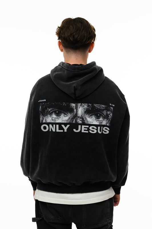 (A) Vintage Hoodie - ONLY JESUS