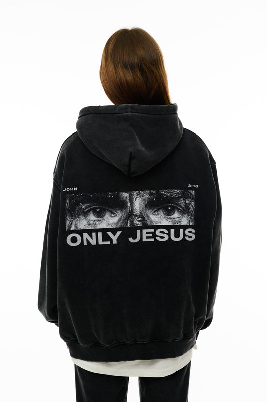(A) Vintage Hoodie - ONLY JESUS