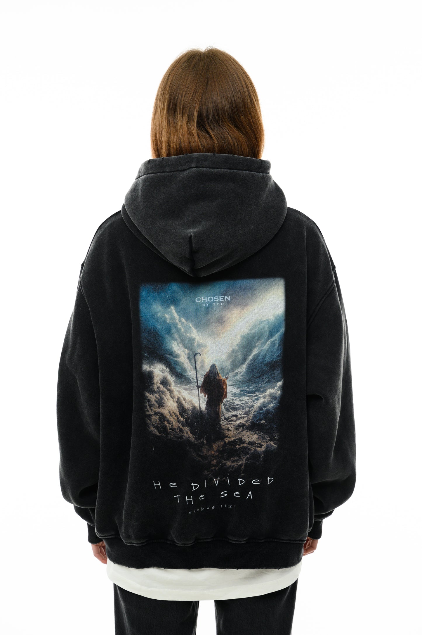 (A) Vintage Hoodie- He divided the Sea