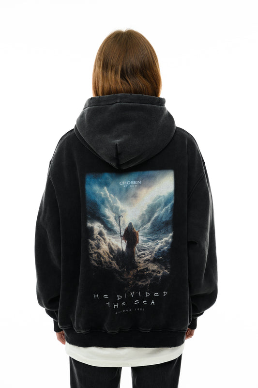 (A) Vintage Hoodie- He divided the Sea