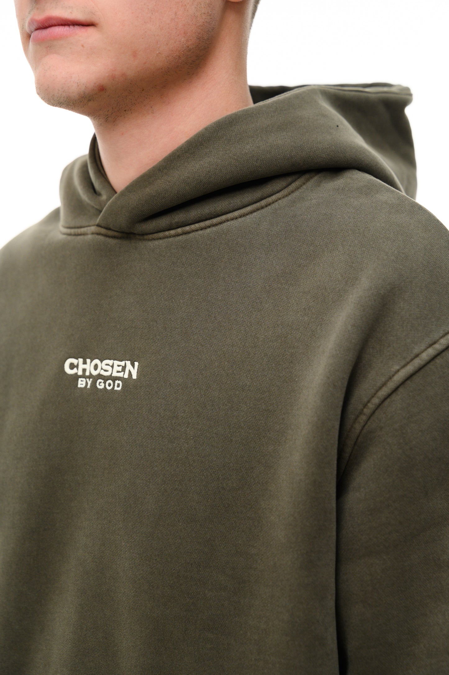 (A) Vintage Washed Hoodie – Vintage Olive