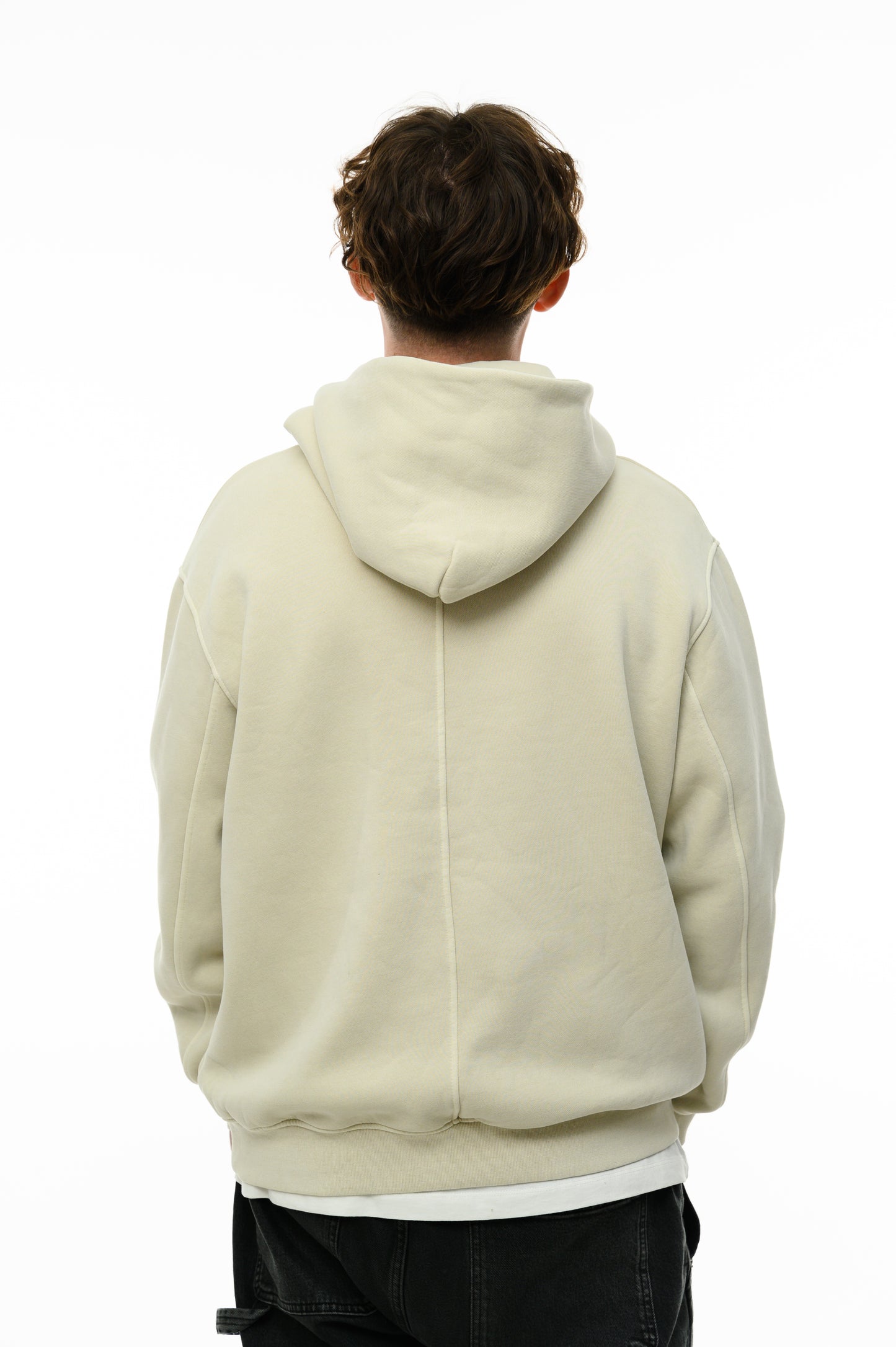 (A) Vintage Washed Hoodie – Creamy Milk