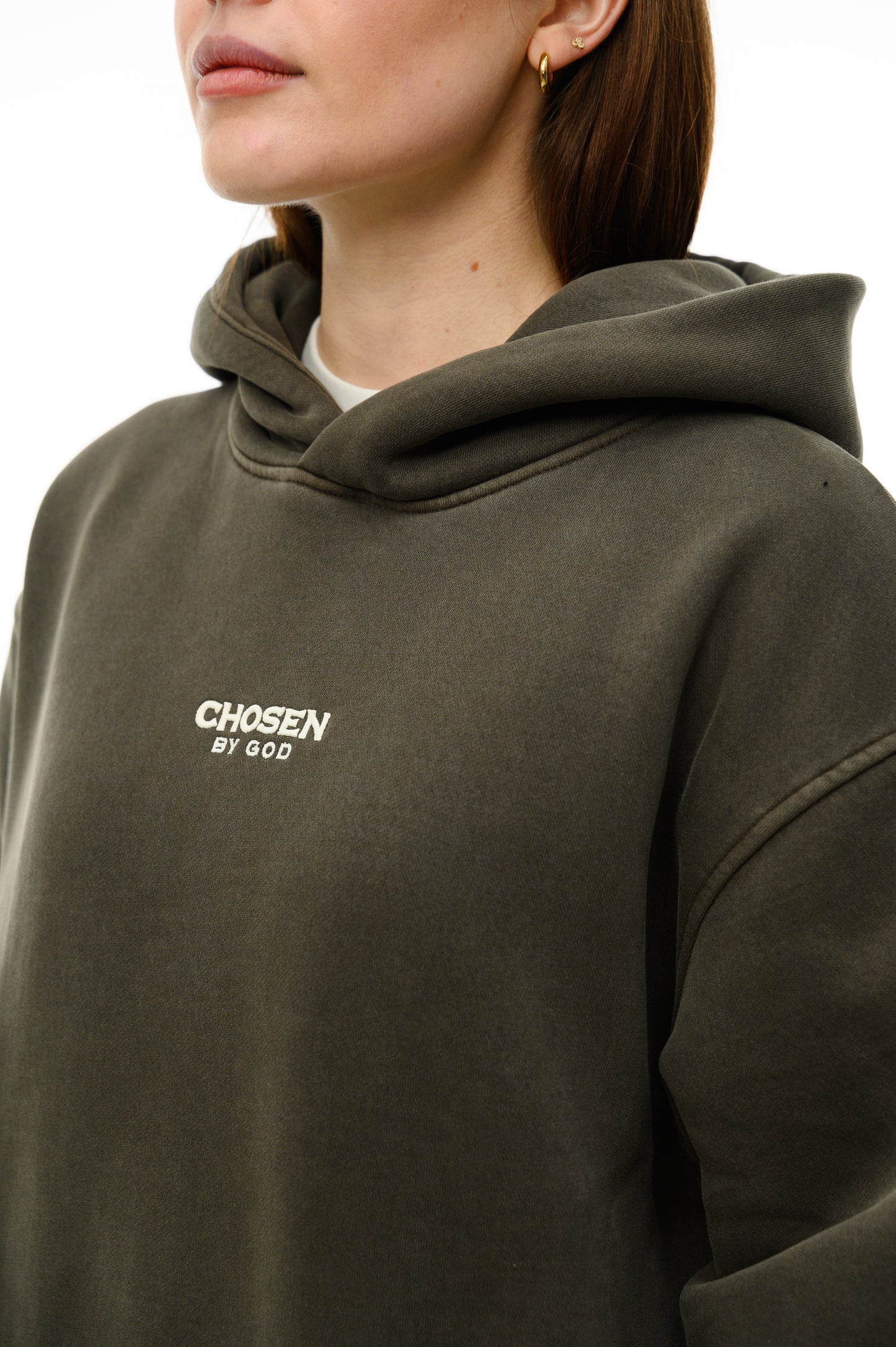 (A) Vintage Washed Hoodie – Vintage Olive