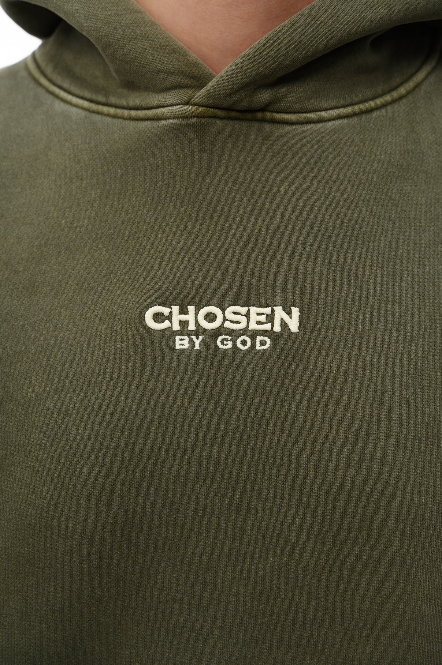 (A) Vintage Washed Hoodie – Dusty Khaki