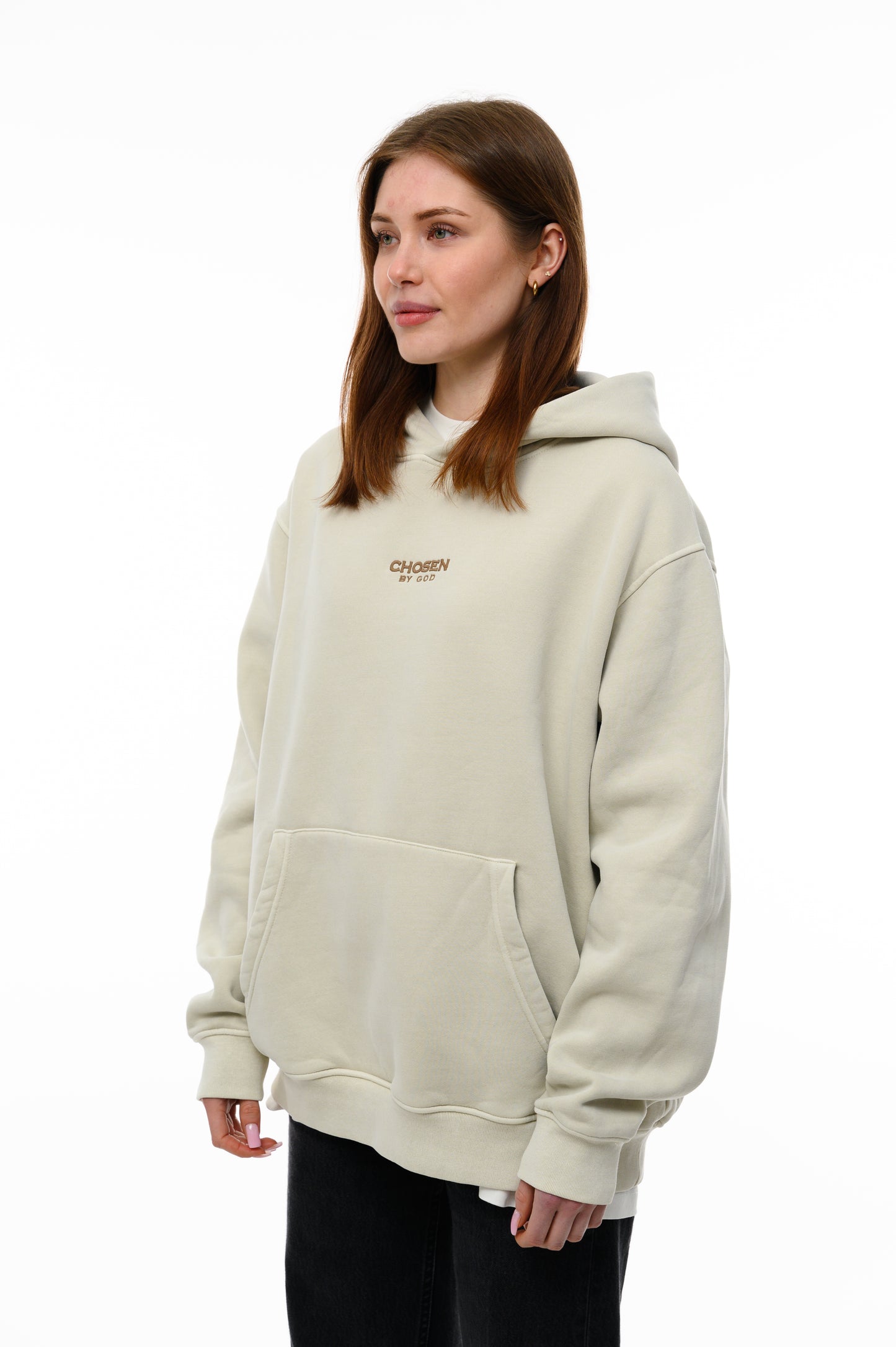 (A) Vintage Washed Hoodie – Creamy Milk
