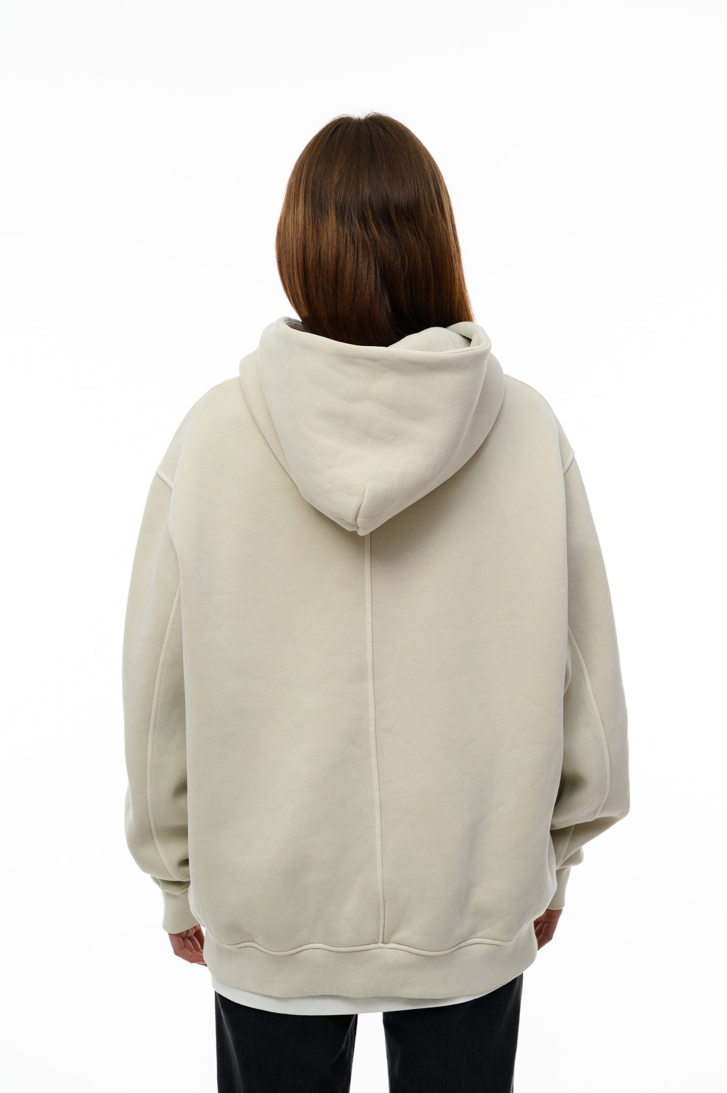 (A) Vintage Washed Hoodie – Creamy Milk