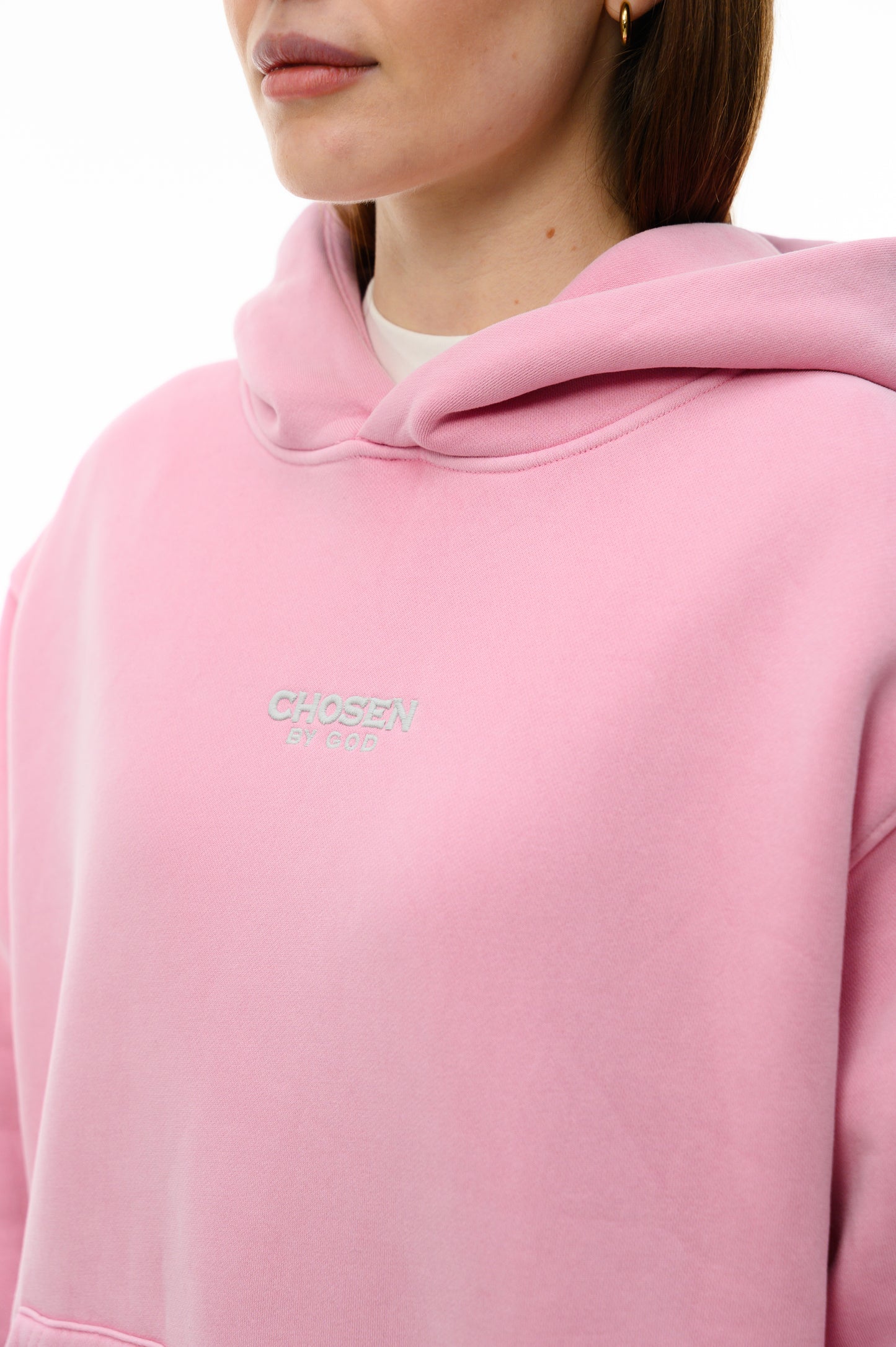 (A) Vintage Washed Hoodie – Pastel Pink