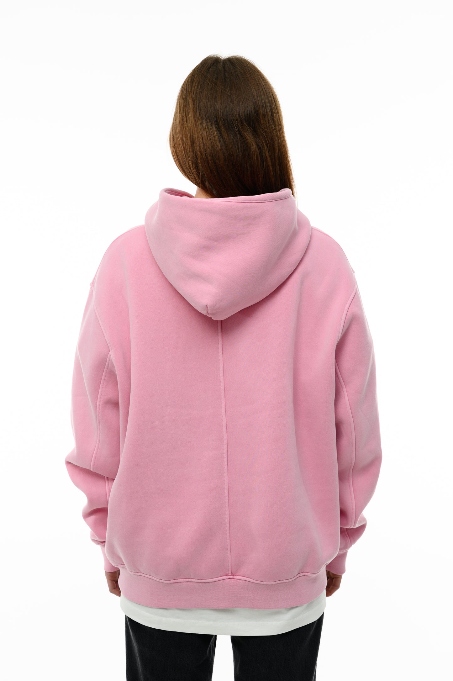 (A) Vintage Washed Hoodie – Pastel Pink