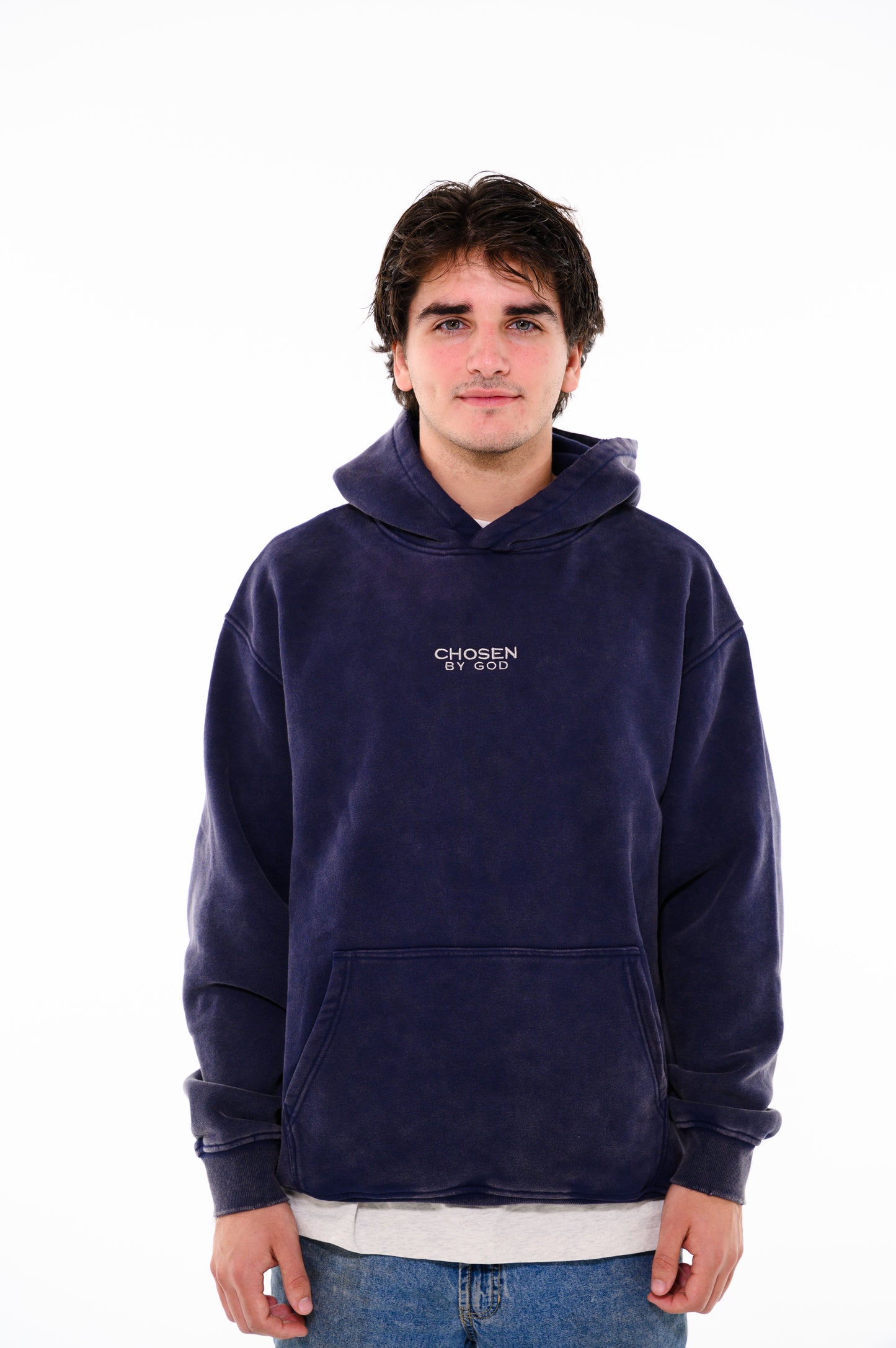 (F) HOODIE - DARK BLUE