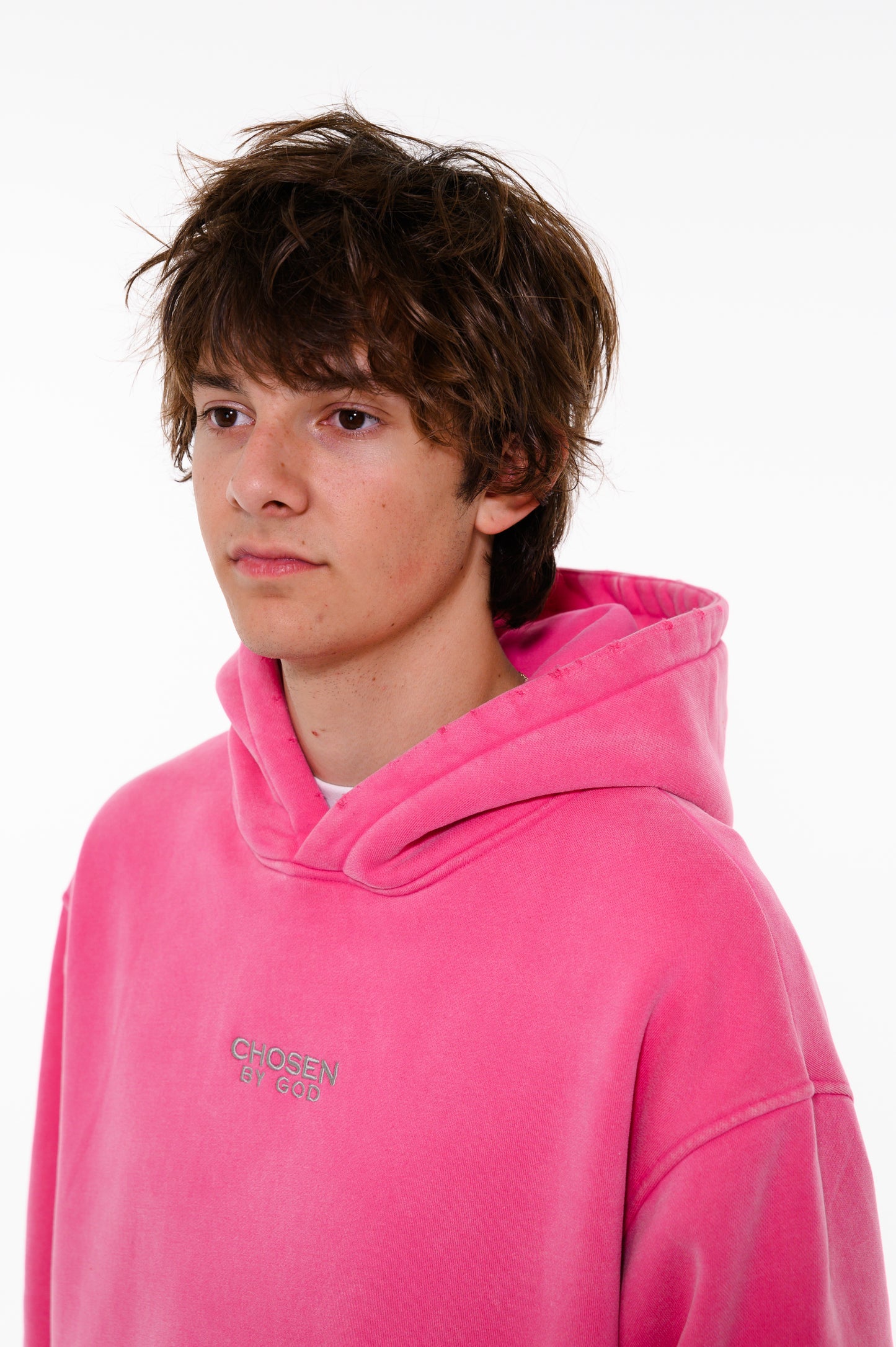 (D) HOODIE - "HOLY SPIRIT" PINK