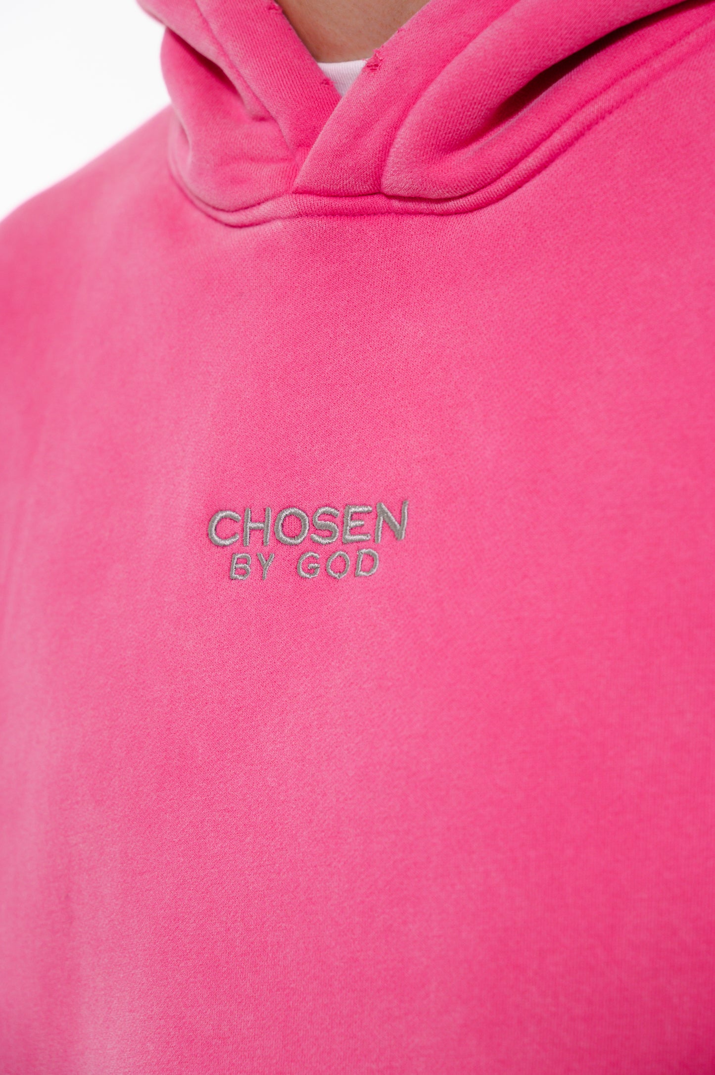 (D) HOODIE - "HOLY SPIRIT" PINK