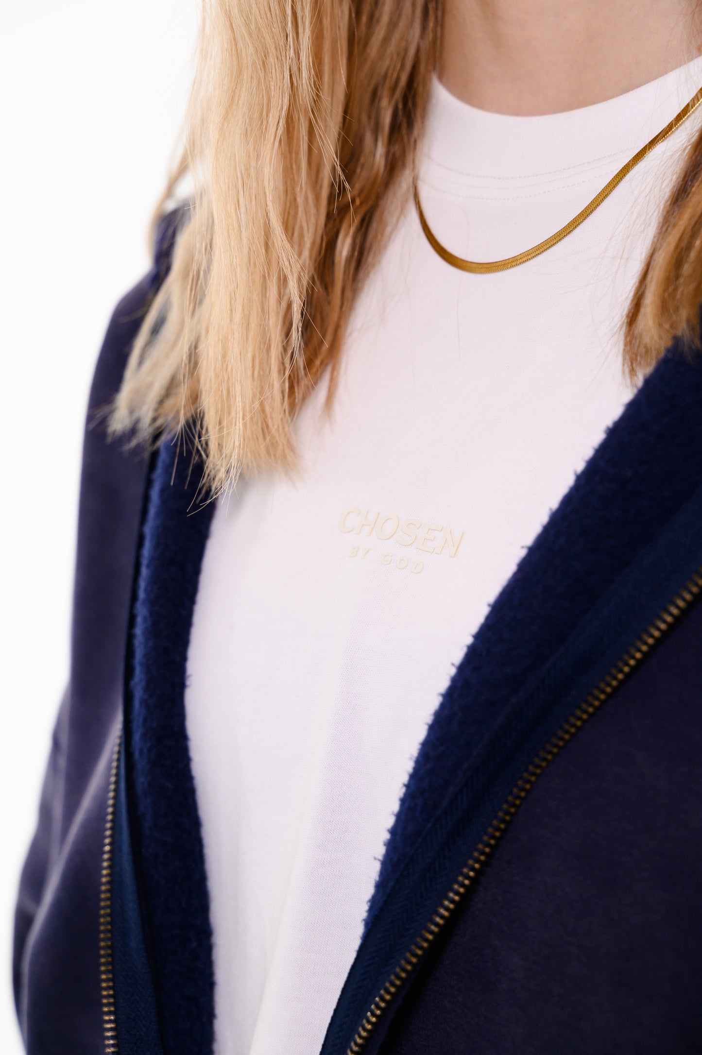 (G) ZIP HOODIE - BLUE