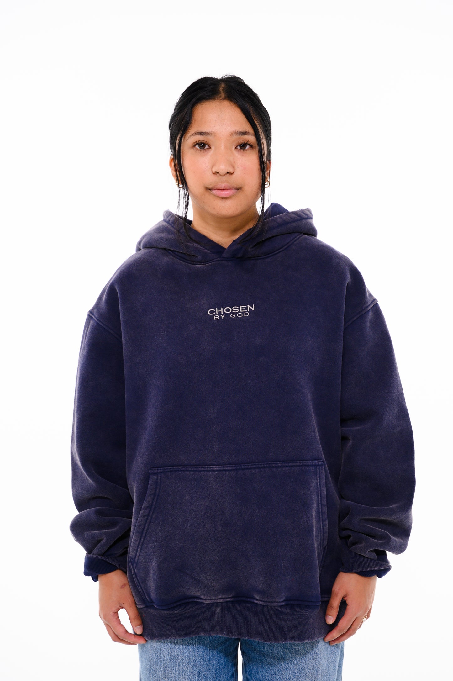(F) HOODIE - DARK BLUE
