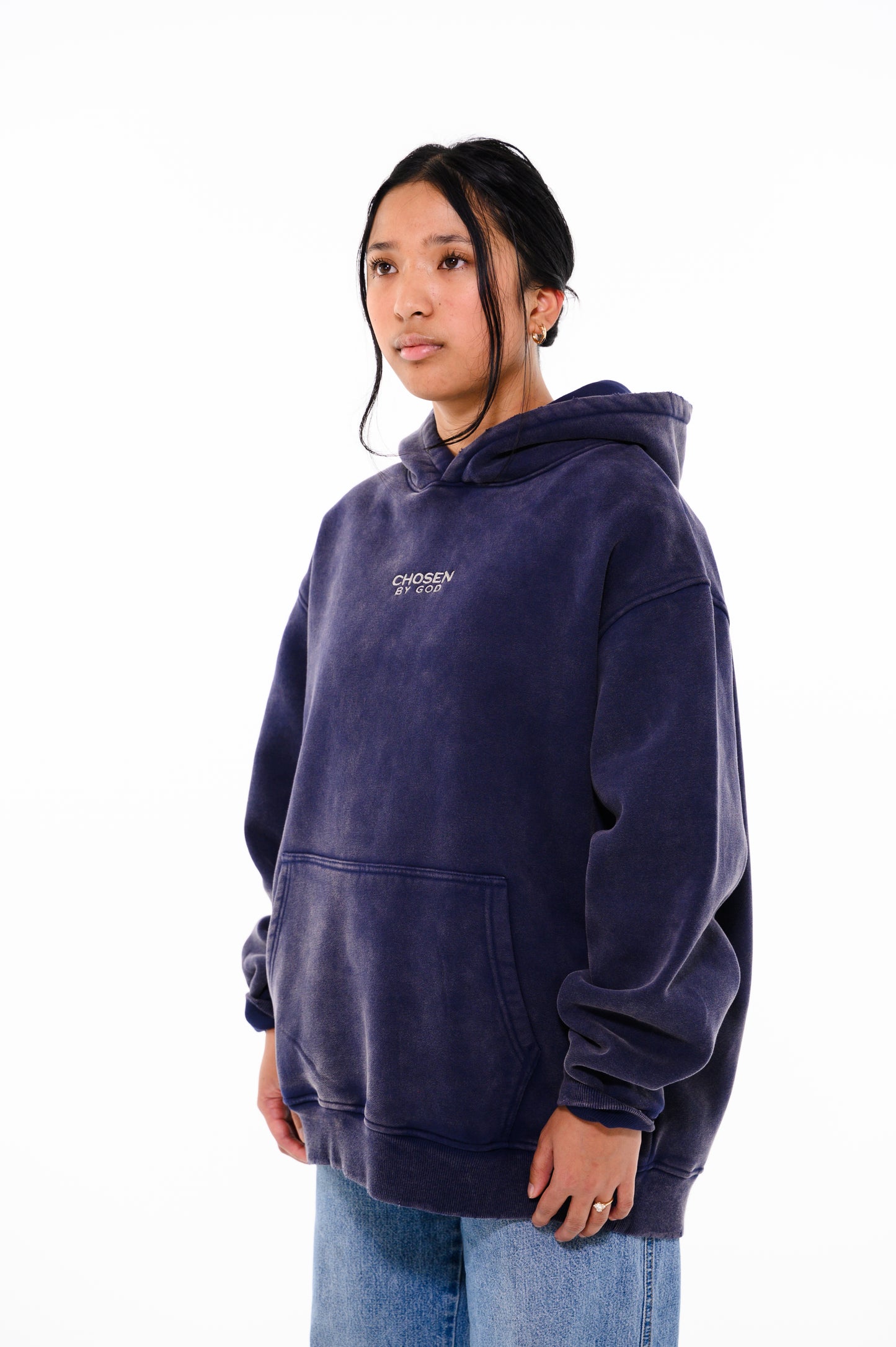 (F) HOODIE - DARK BLUE