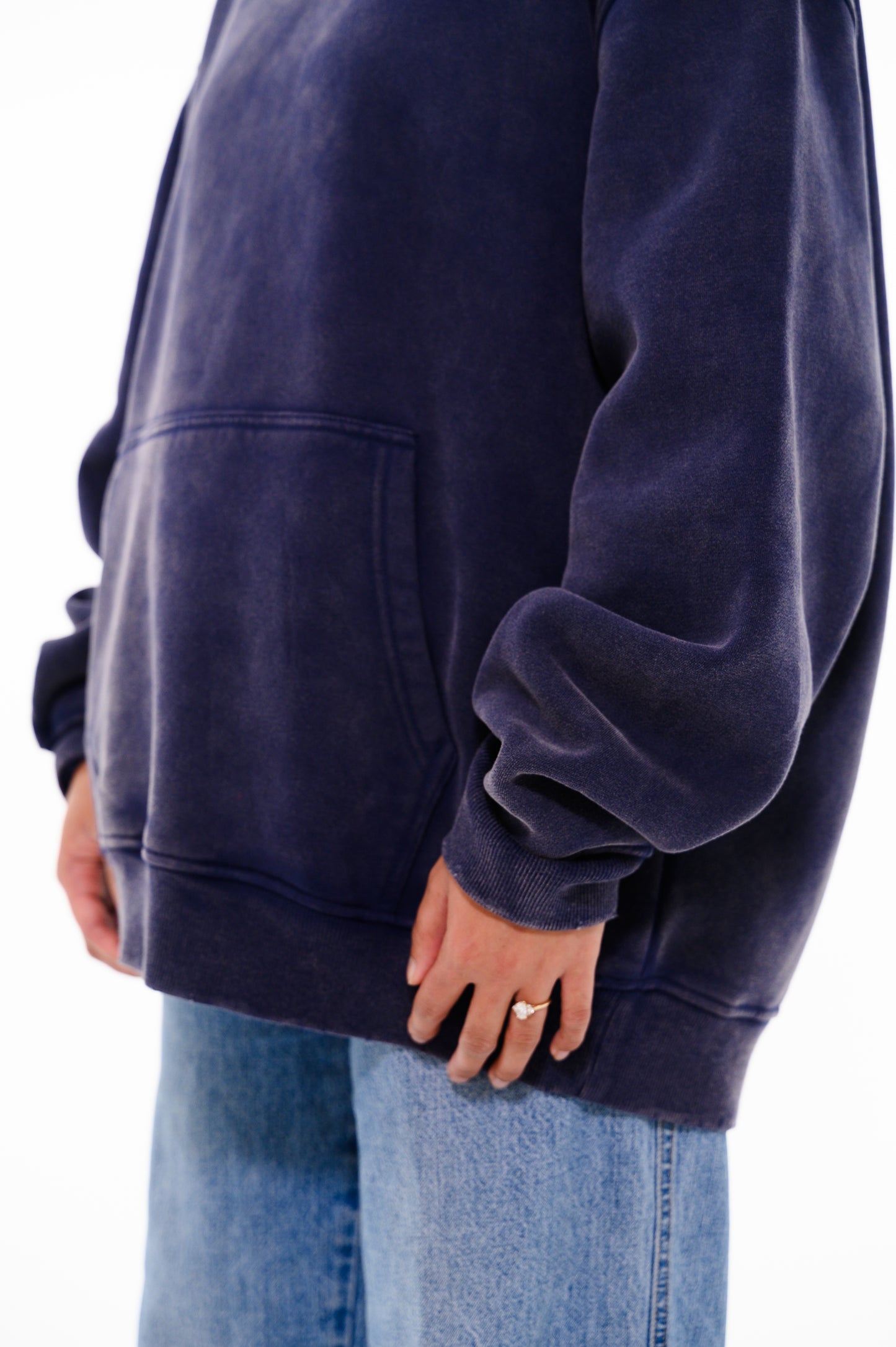 (F) HOODIE - DARK BLUE