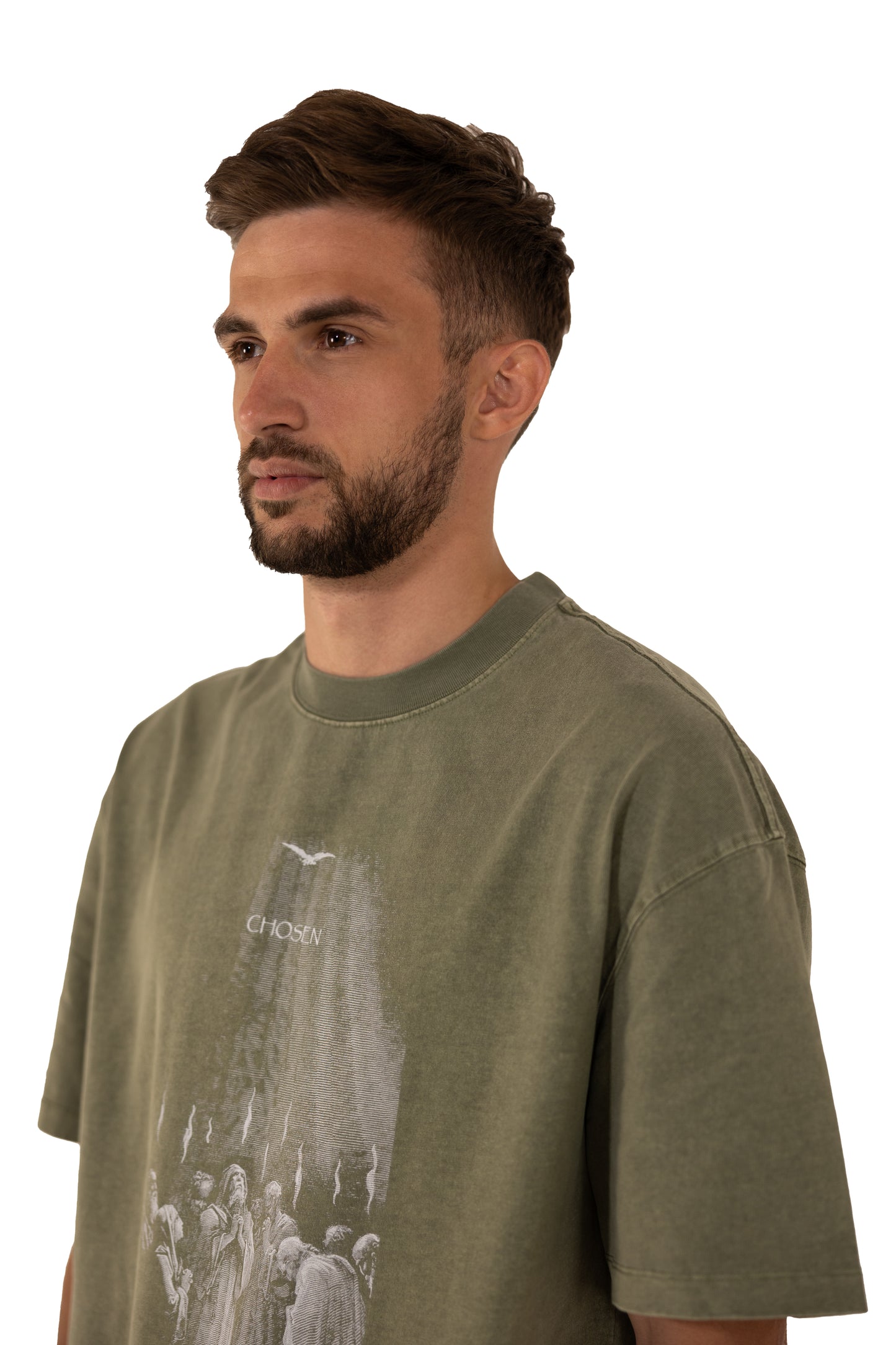 T-SHIRT "PENTECOST DAY" - OLIVE