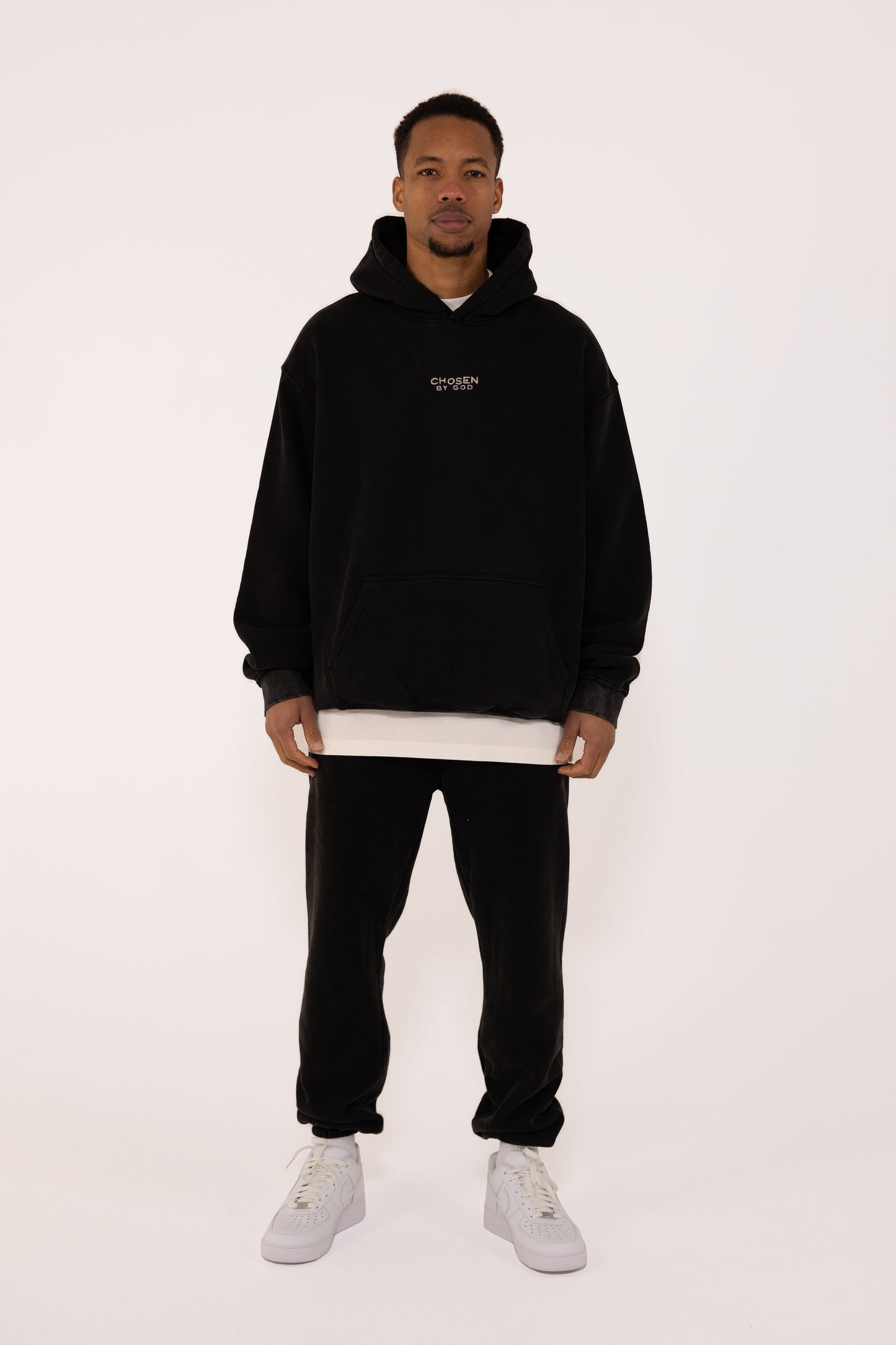 (E) HOODIE - Temple of The Holy Spirit (Vintage Black)