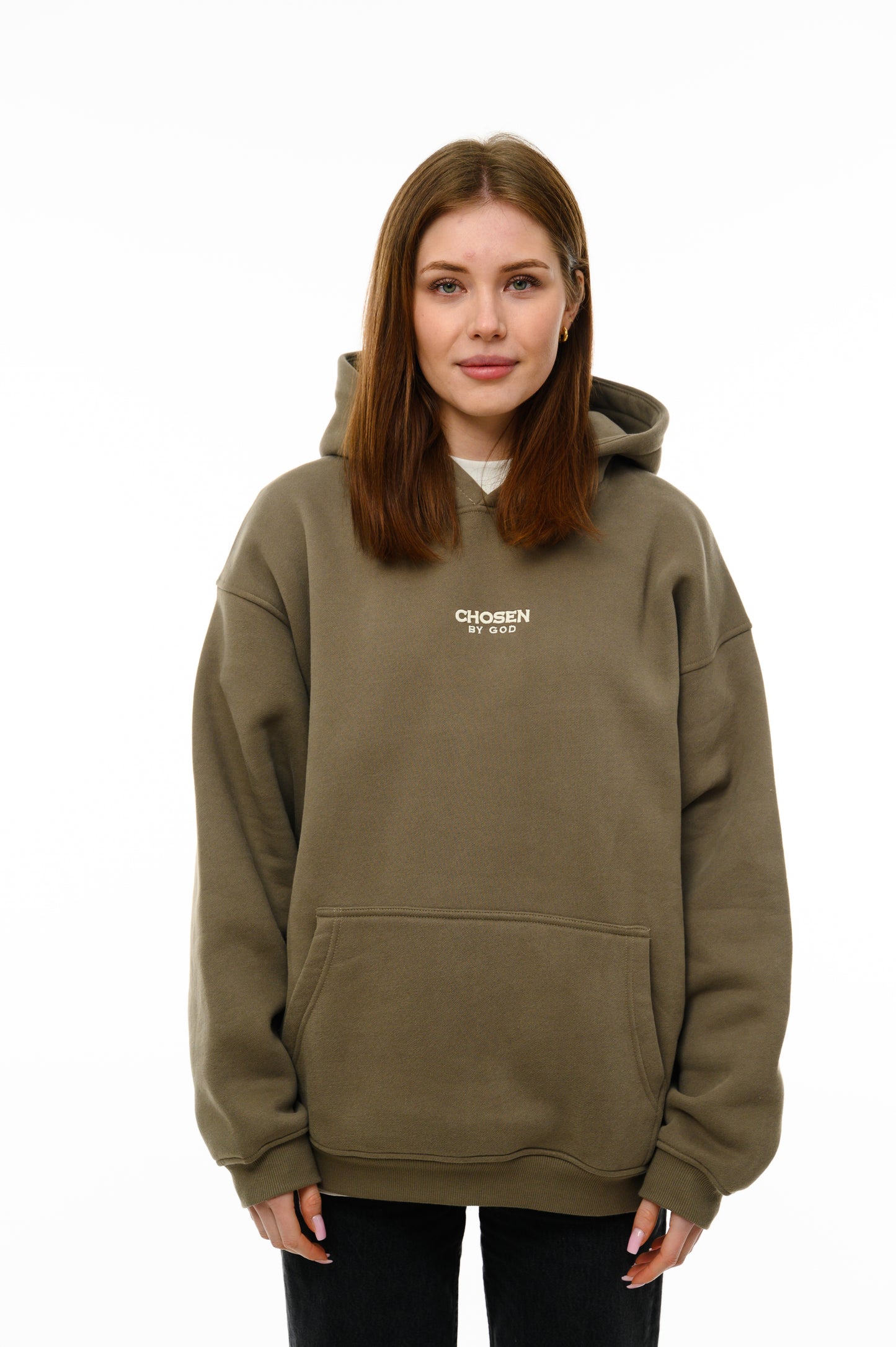 (B) HOODIE  - KHAKI