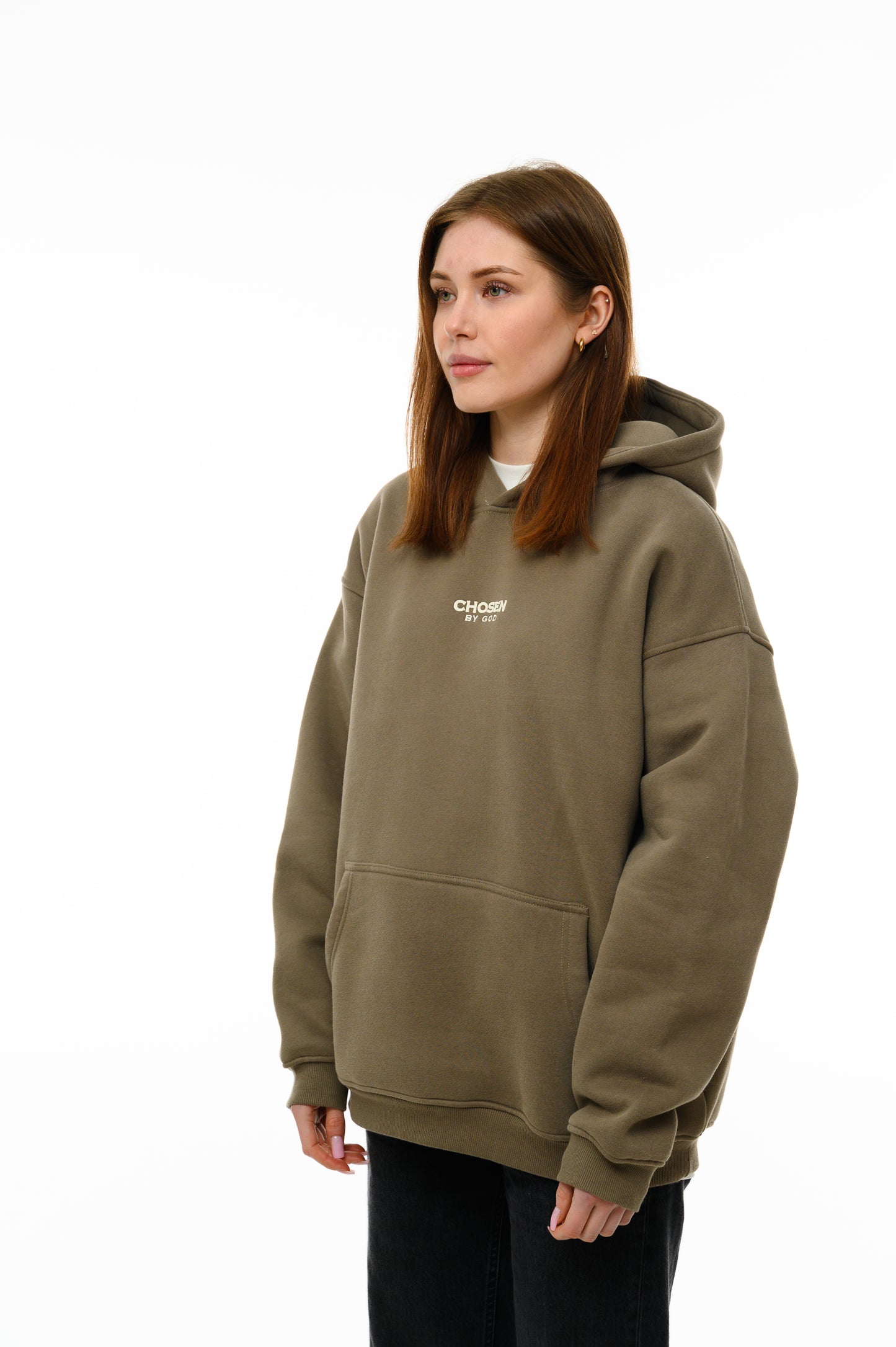 (B) HOODIE  - KHAKI