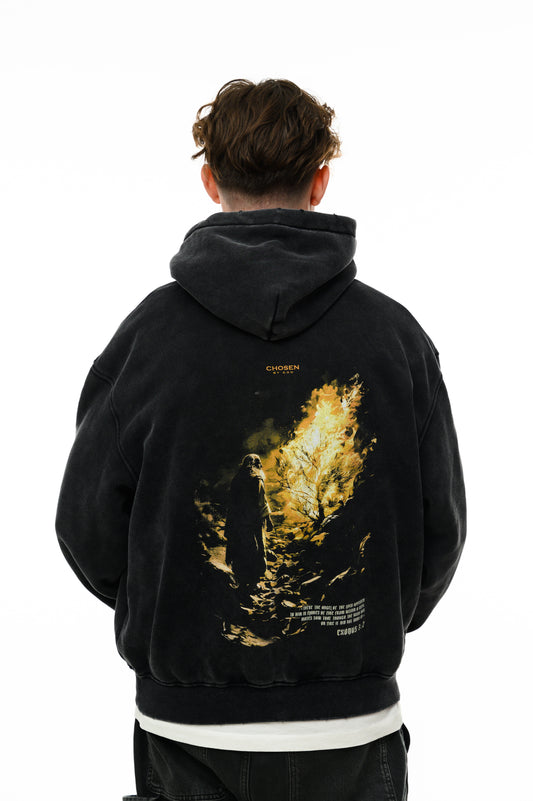 (A) VINTAGE HOODIE  - FLAME OF FIRE