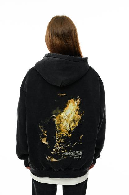 (A) VINTAGE HOODIE  - FLAME OF FIRE