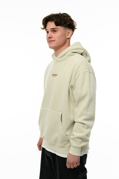 (A) Vintage Washed Hoodie – Creamy Milk