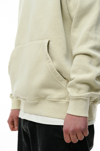 (A) Vintage Washed Hoodie – Creamy Milk