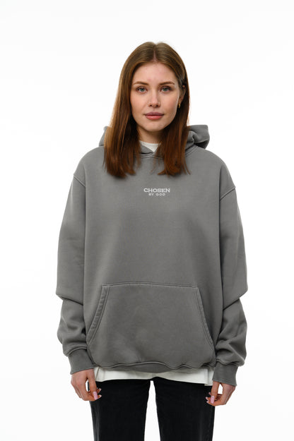 (A) Vintage Washed Hoodie – Stone Grey