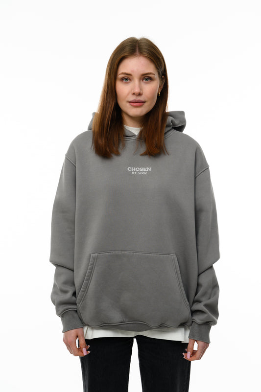 (A) Vintage Washed Hoodie – Stone Grey