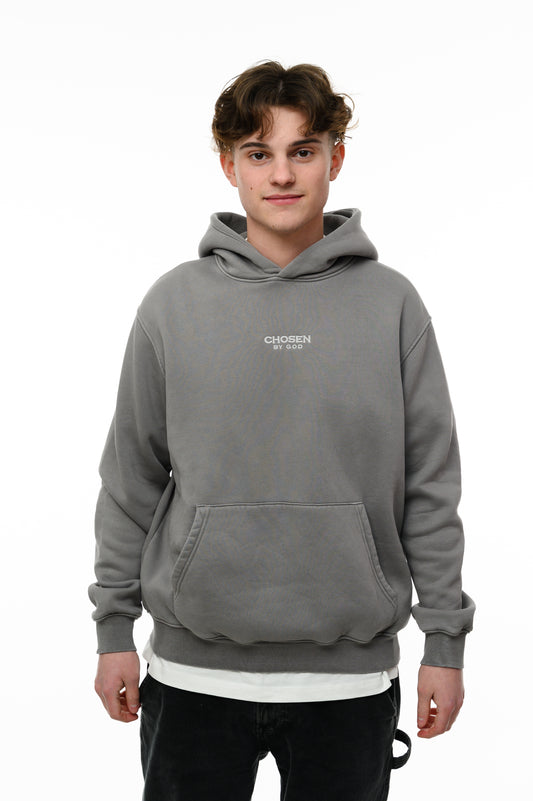 (A) Vintage Washed Hoodie – Stone Grey