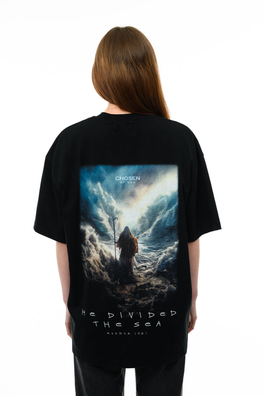 (A) VINTAGE T-SHIRT  - He divided the Sea