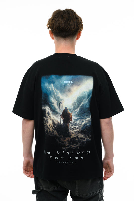 (A) VINTAGE T-SHIRT  - He divided the Sea