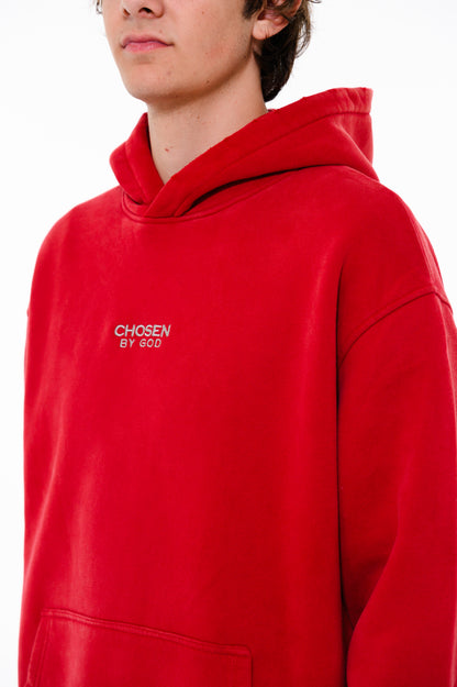 (D)          HOODIE -"HOLY SPIRIT" RED