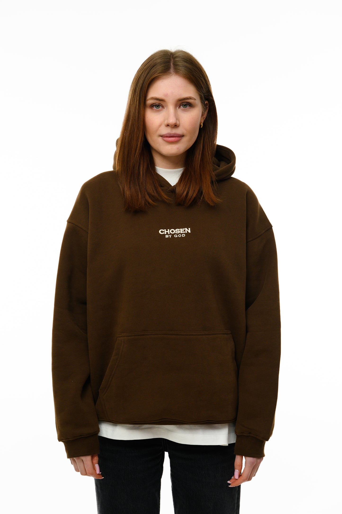 (A)  HOODIE  - BROWN