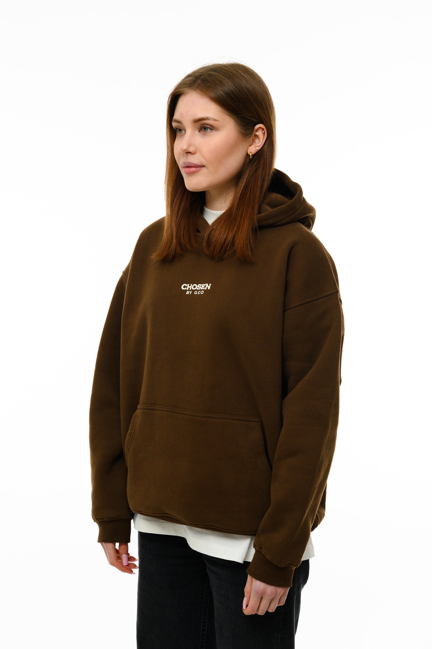 (A)  HOODIE  - BROWN