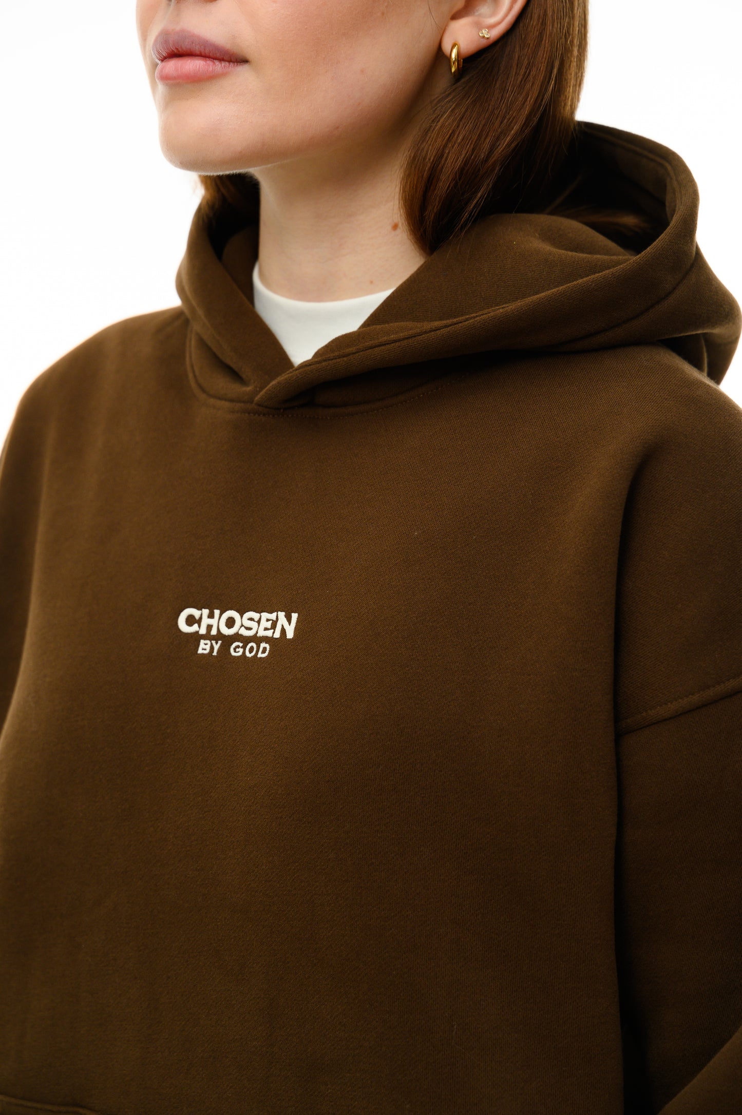 (A)  HOODIE  - BROWN