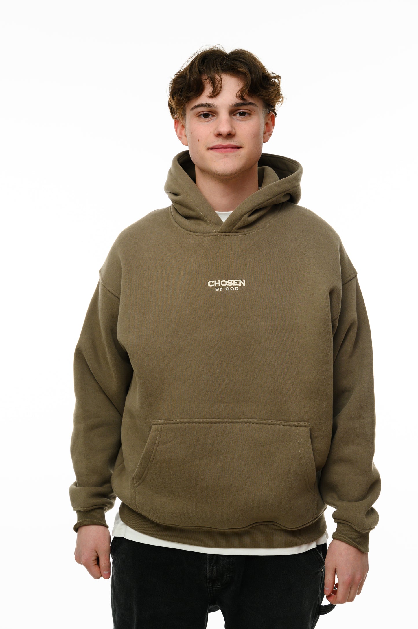 (B) HOODIE - KHAKI