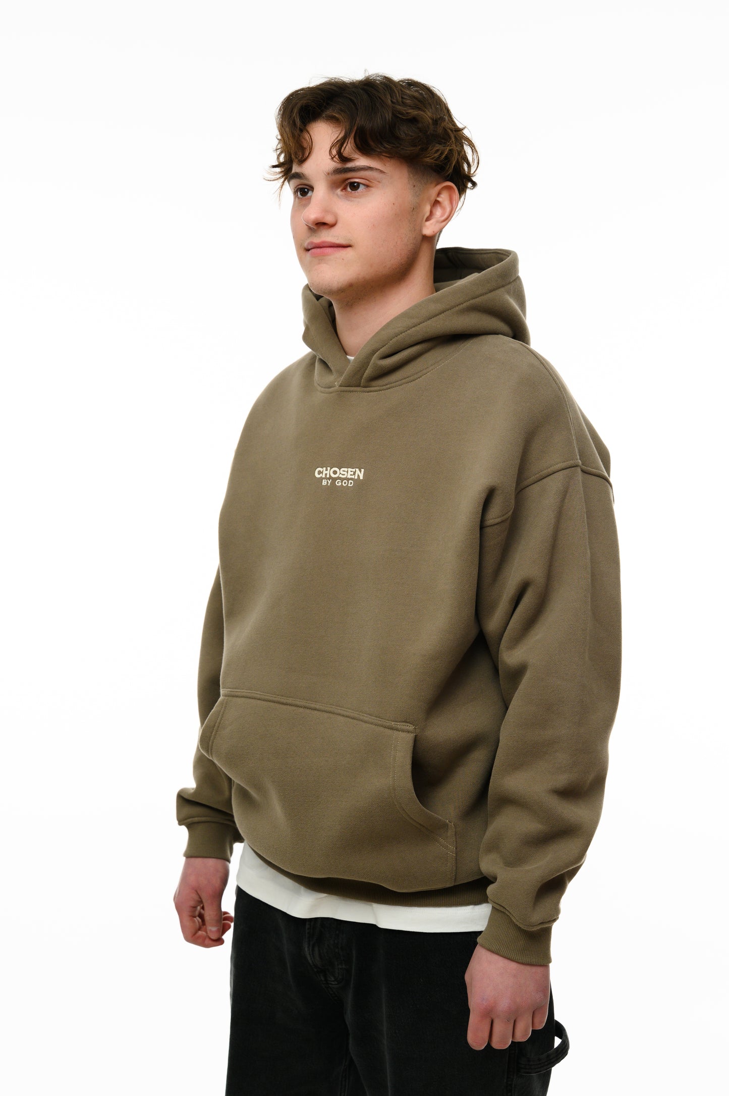 (B) HOODIE - KHAKI