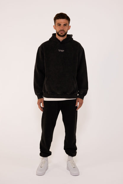(F) HOODIE - BLACK