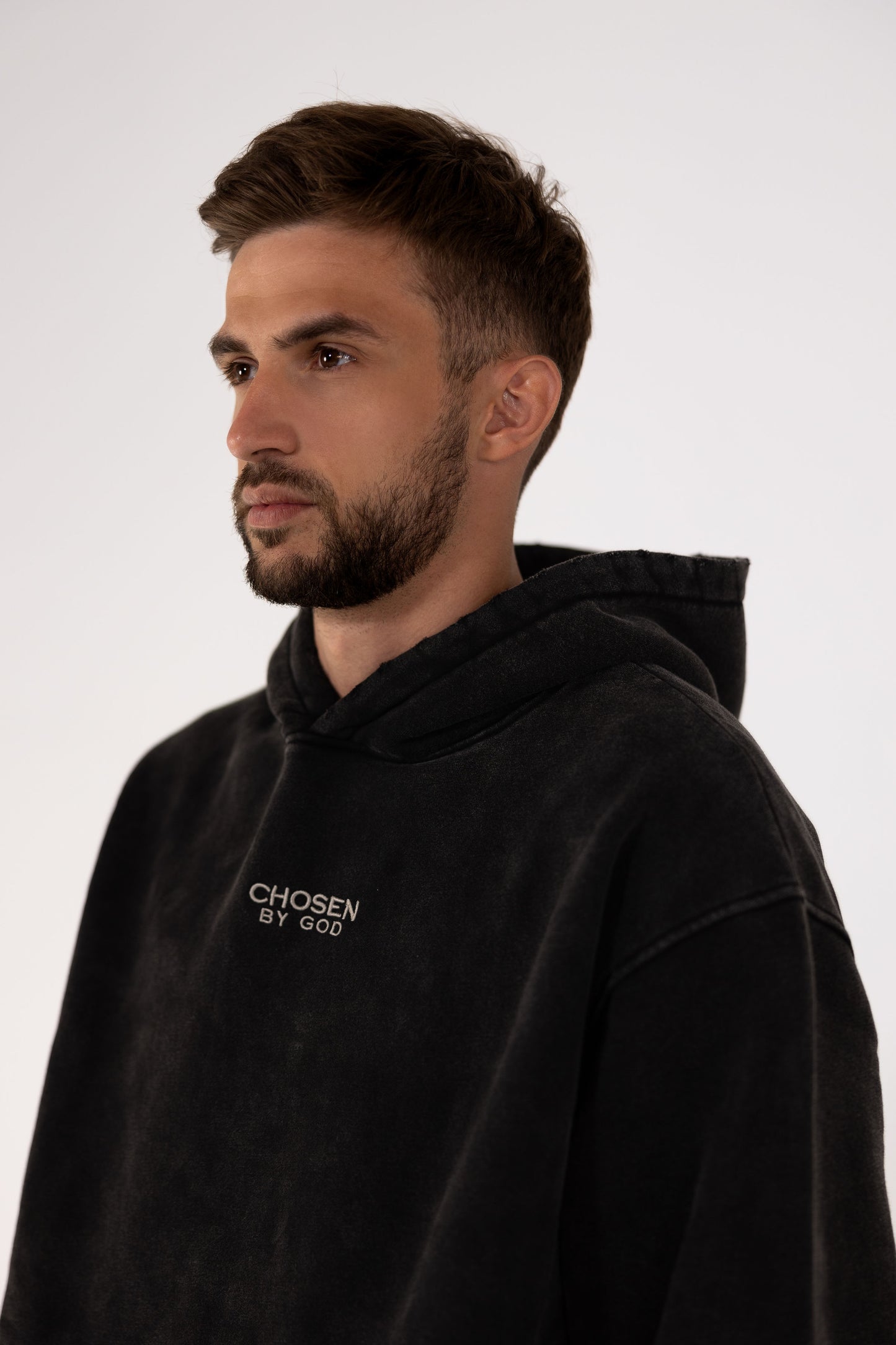 (F) HOODIE - BLACK