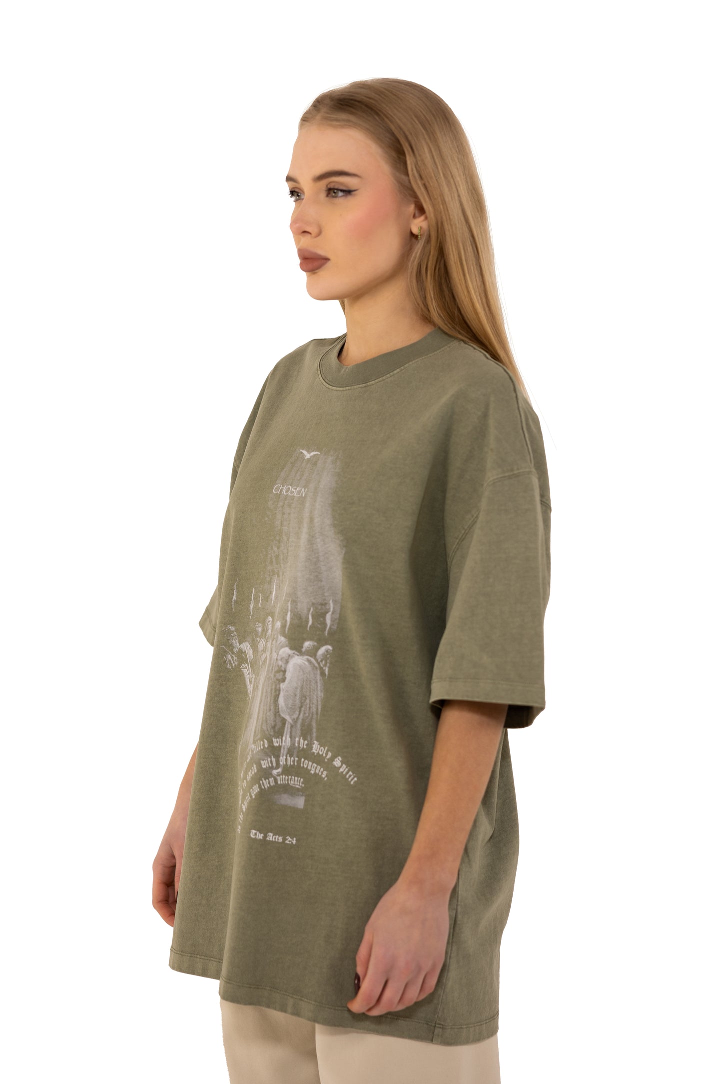 T-SHIRT "PENTECOST DAY" - OLIVE