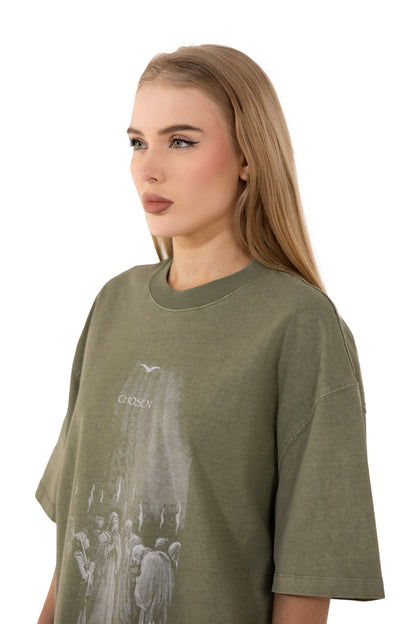 T-SHIRT "PENTECOST DAY" - OLIVE