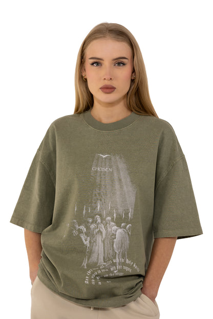 T-SHIRT "PENTECOST DAY" - OLIVE